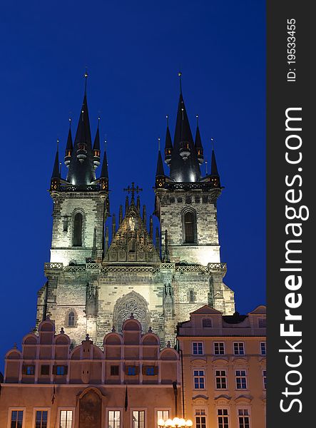 Church of Our Lady before Tyn is a Gothic church located on Old Town Square in Prague.