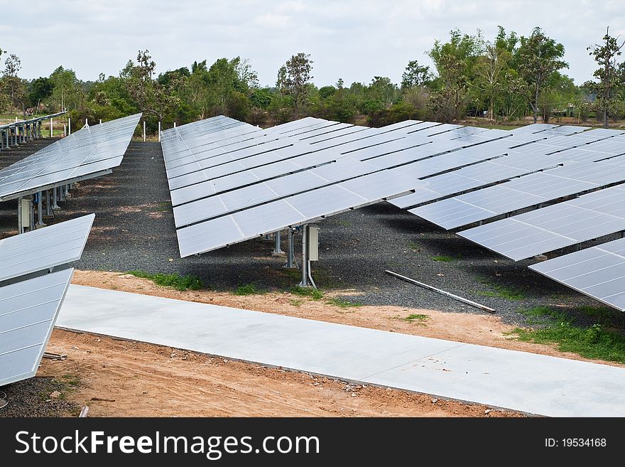 Solar Cell Plant,Countryside-North East of Thailand
