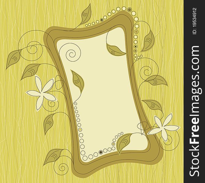 Decorative retro frame for your advert message