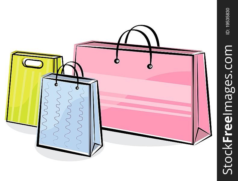 Illustration of other shopping bags