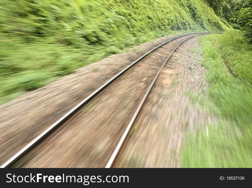 Railway move on Northern of Thailand