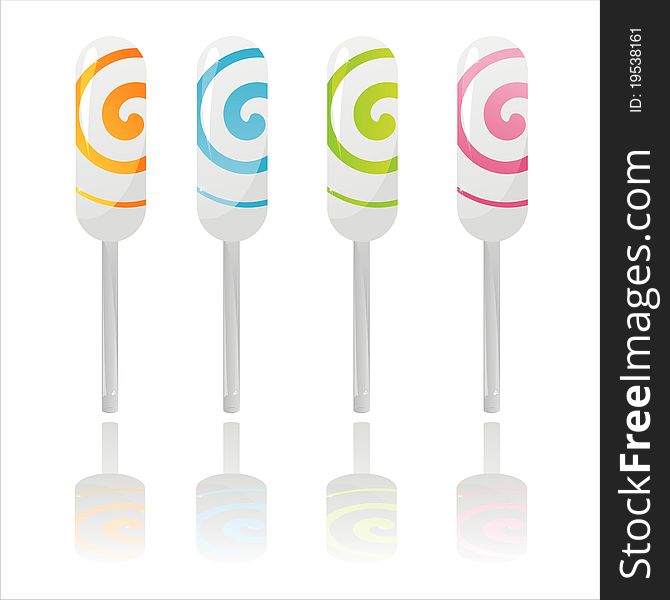 Colorful lollipops