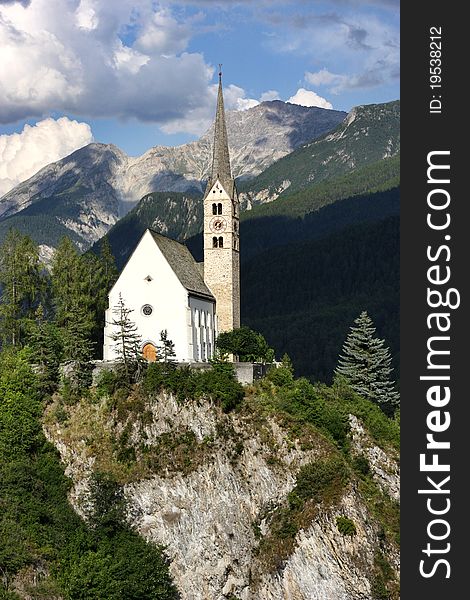Church in the Swiss mountains