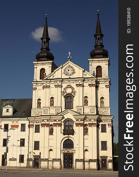The church of st. Ignatius of Loyola in Jihlava, Czech Republic. The church of st. Ignatius of Loyola in Jihlava, Czech Republic.