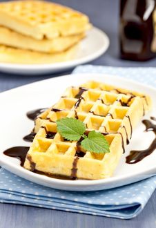 Fresh Waffle Royalty Free Stock Photo Fresh Waffle Royalty Free Stock Photo