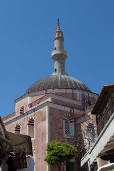 Mosque Of Suleiman The Magnificent In Rhodes Royalty Free Stock Photography Mosque Of Suleiman The Magnificent In Rhodes Royalty Free Stock Photography