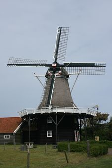 Dutch Windmill On Isle Stock Images Dutch Windmill On Isle Stock Images