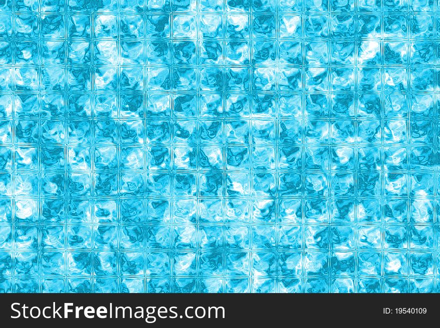 Blue glass wall as a background or texture. Blue glass wall as a background or texture