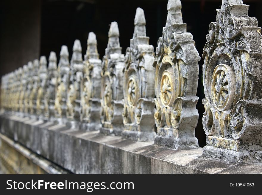 Stone wall on Chiangmai, Thailand. Stone wall on Chiangmai, Thailand