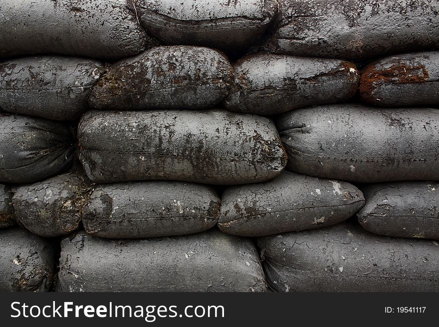 Sand Bag on Phetburi ,Thailand