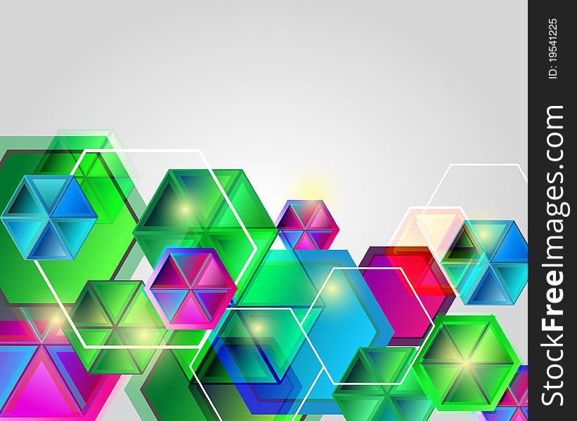 Bright business background with multicolor shapes. Bright business background with multicolor shapes