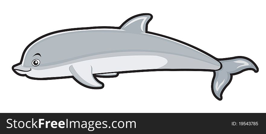 A  illustration of a dolphin