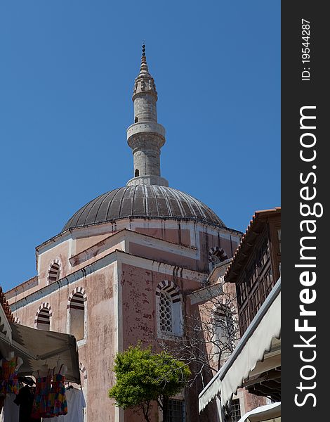 Mosque of Suleiman the Magnificent in Rhodes greece