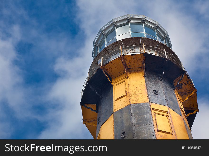 Lighthouse at Caya Coco island. Cuba