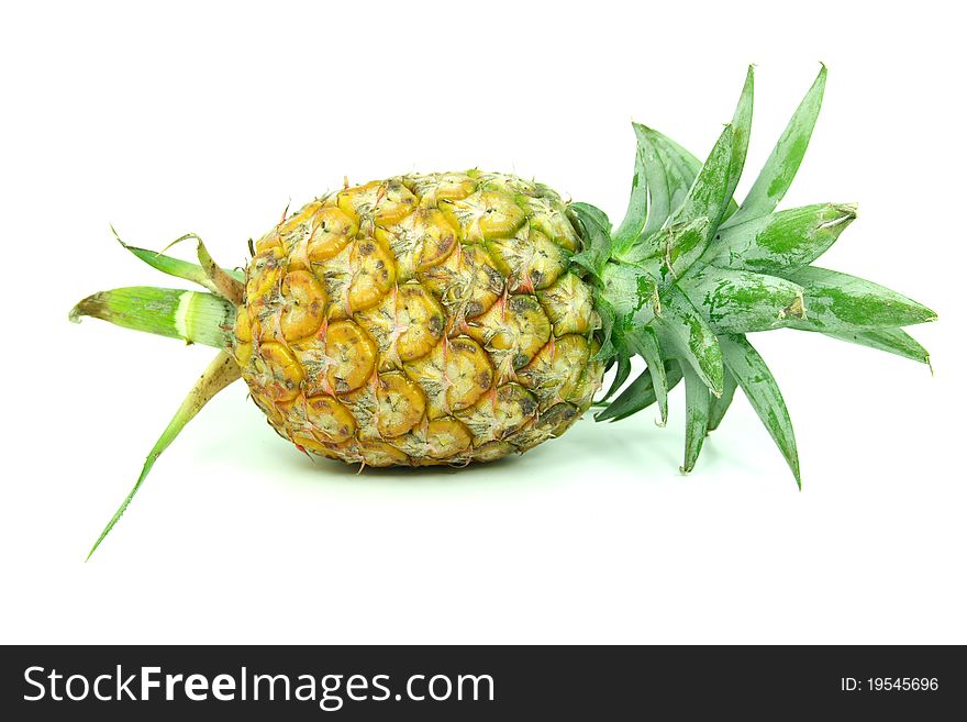 Pineapple isolated on the white background