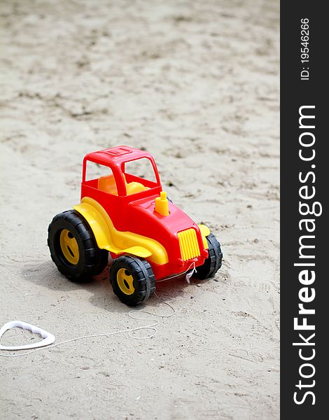 Little red toy car