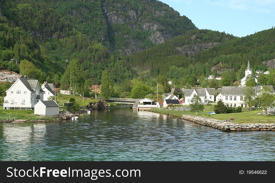 Small community of Jondal Norway