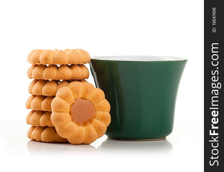 Some cookies isolated on a white background. Some cookies isolated on a white background