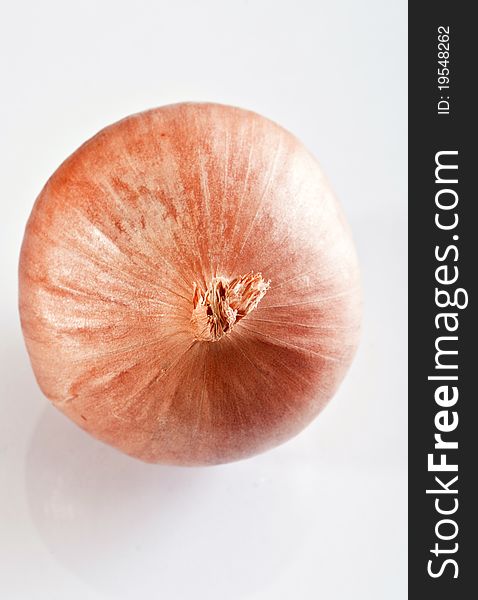 Onions On A White Plate