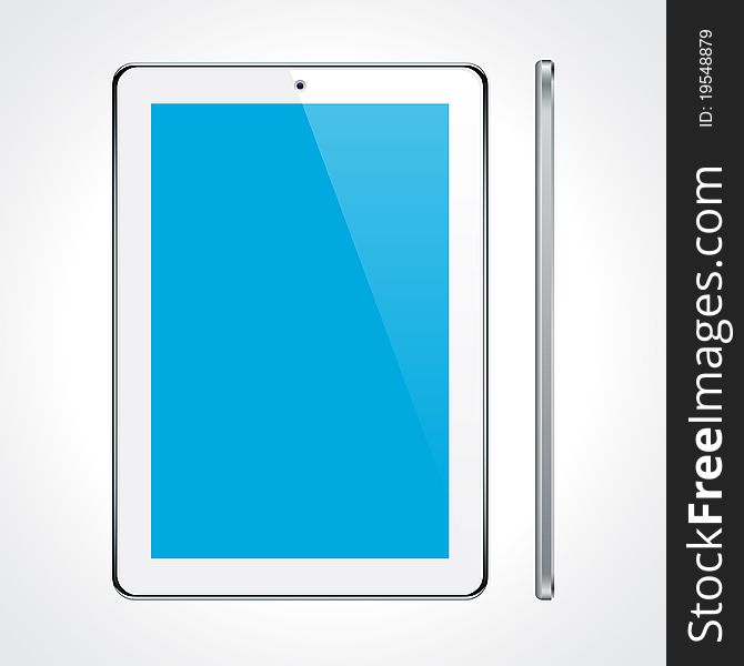 Touchscreen Tablet Concept.