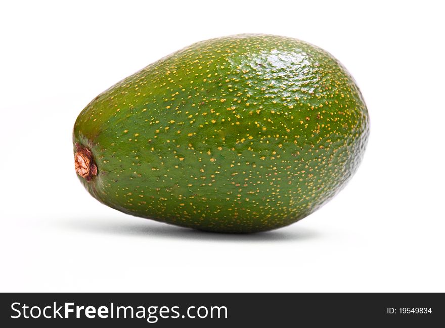 Avocado is isolated on a white background