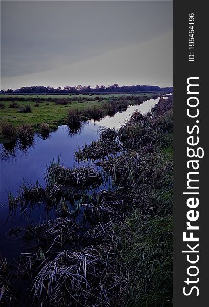 Panorama in the marshes