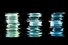 Thin Glass Stacks Royalty Free Stock Images Thin Glass Stacks Royalty Free Stock Images