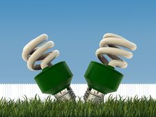 Green Bulbs Royalty Free Stock Image Green Bulbs Royalty Free Stock Image