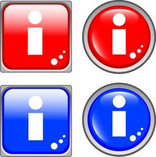 Info Glossy Web Button Stock Image Info Glossy Web Button Stock Image