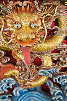 Beautyful Dragon Wooden Sculpture. Royalty Free Stock Image Beautyful Dragon Wooden Sculpture. Royalty Free Stock Image