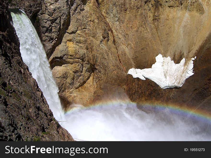 Lower Falls And Rainbow