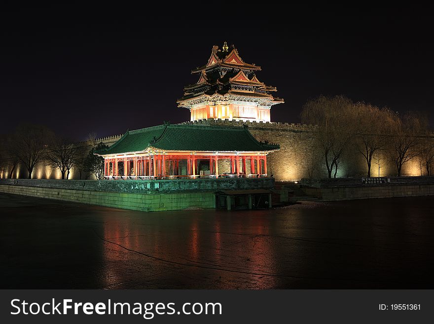 The pavilion is a landmark of beijing. it sites on northwest of the palace museum which sites in the centre of beijing.the pavilion is the unique character of ancient chinese historic architecture. The pavilion is a landmark of beijing. it sites on northwest of the palace museum which sites in the centre of beijing.the pavilion is the unique character of ancient chinese historic architecture