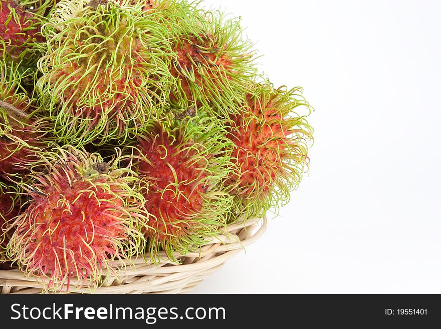 Rambutans In A Basket