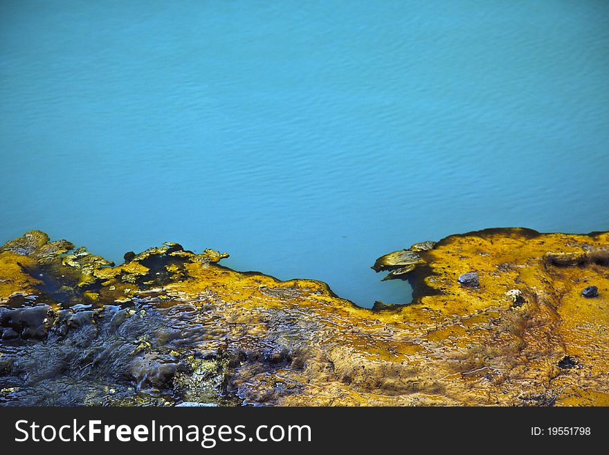 Abstract imgae of geothermal lake