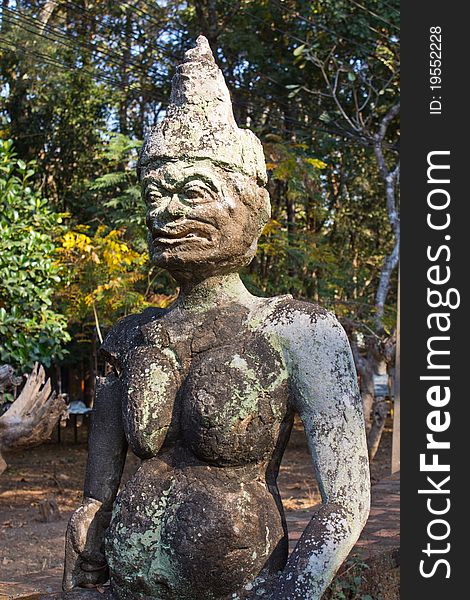 Ancient sculture in northern of Thailand. Ancient sculture in northern of Thailand