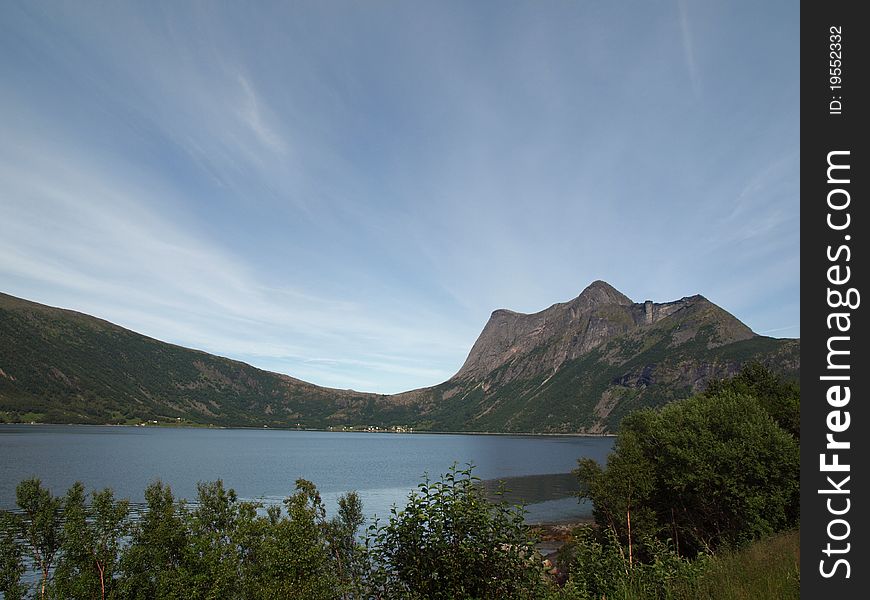 Norwegian landscape-view on fjord. Norwegian landscape-view on fjord
