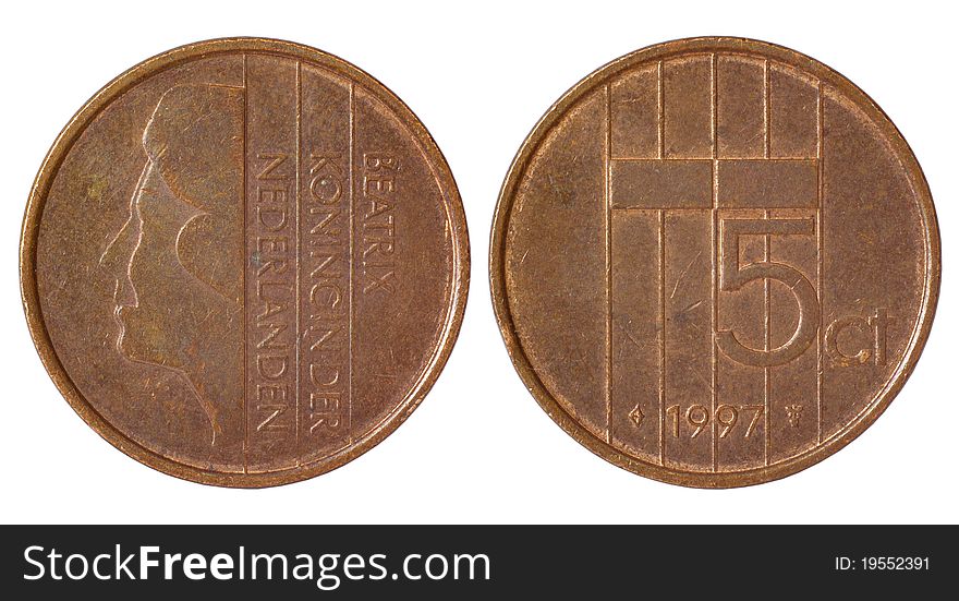 Rare retro coin of netherlands