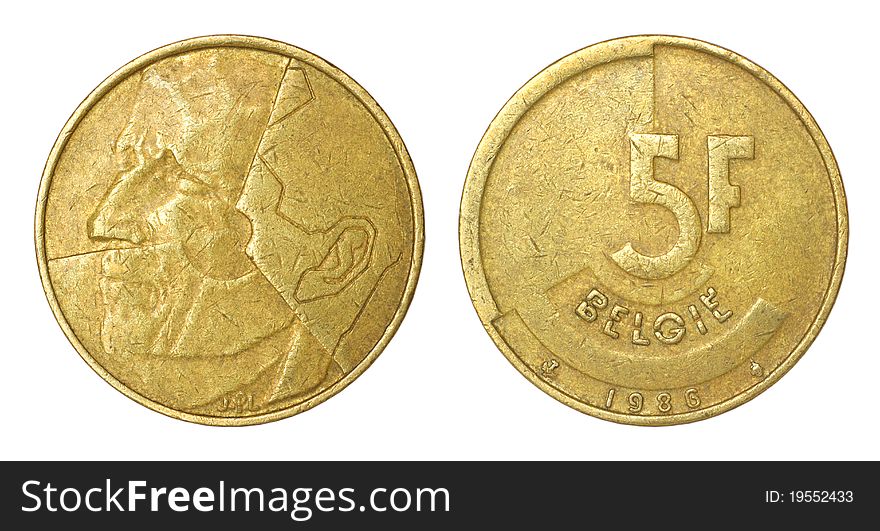 Rare Retro Coin Of Belgium