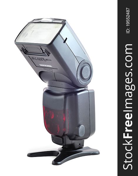 Top camera flash for photographer. Top camera flash for photographer