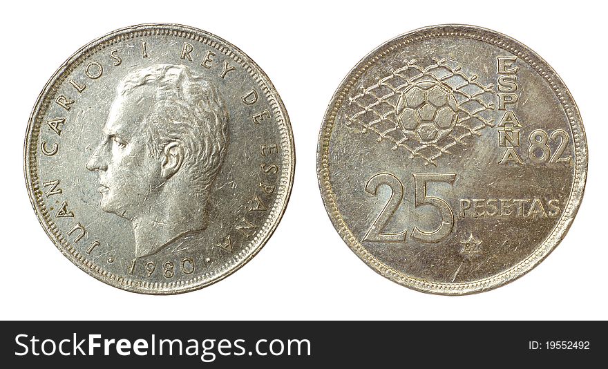 Retro Coin Of Spain