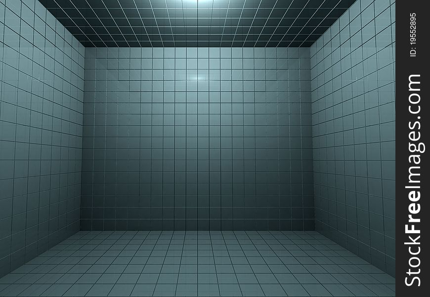 Empty a bathroom with a tiles