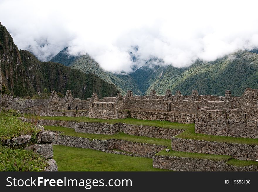 The picture of the Machu Picchu place of interest, Peru. The picture of the Machu Picchu place of interest, Peru