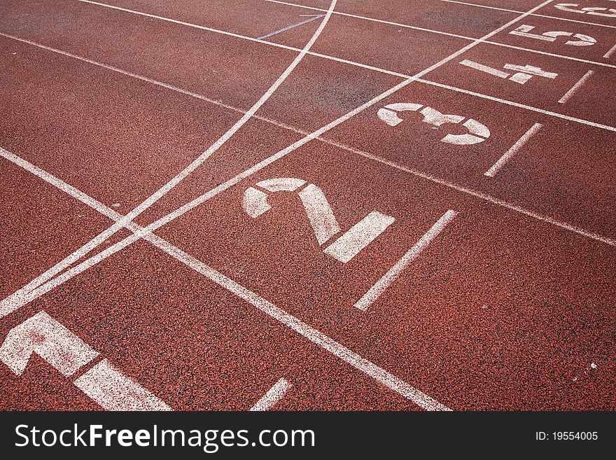 Running Track Starting Line