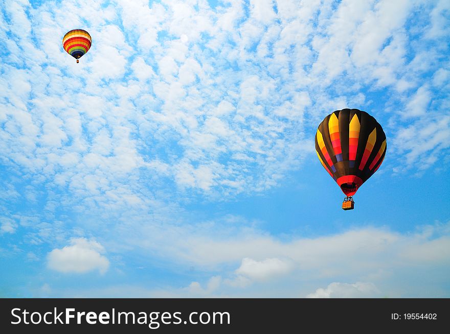 Balloon with blue sky in Thailand.