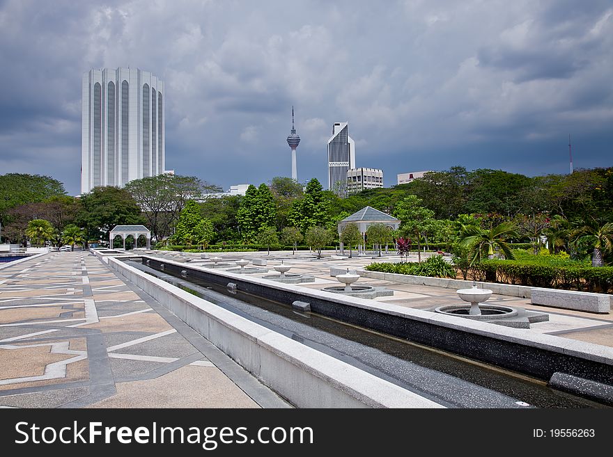 Menara Tower View From The National Mosque Square