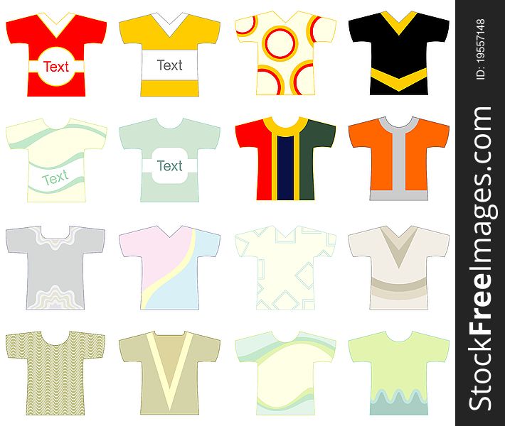 Design of t-shirts with details