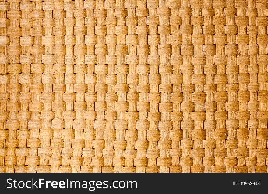 Brown Thai wooden wicker pattern texture close up. Brown Thai wooden wicker pattern texture close up