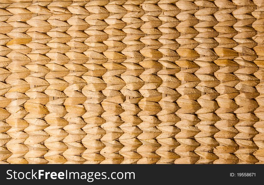 Brown Thai wooden wicker pattern