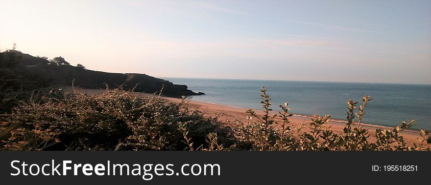 Ocean panorama in summer.