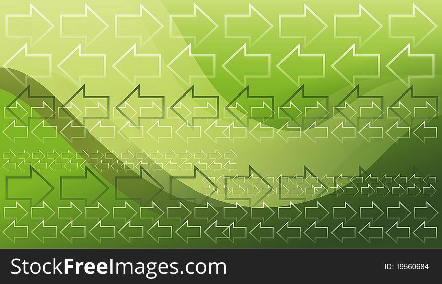 A wallpaper of green arrows background. A wallpaper of green arrows background